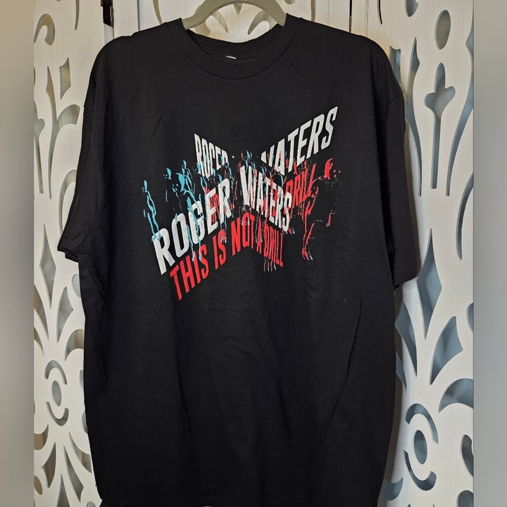 Roger Waters This Is Not A Drill T Shirt XL Black Graphic Band Tee Pink Floyd